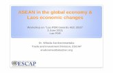 ASEAN in the global economy & Laos economic changes · ASEAN in the global economy & Laos economic changes ... Source: ASEAN Community in Figures 2011 ….But, limited intra -ASEAN