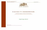 FACULTY HANDBOOK - Qatar University and Staff/documents... · 2016-11-24 · QATAR UNIVERSITY Faculty Handbook Spring 2012 Preface This Faculty Handbook is designed to complement