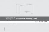 230V 1N~ / 400V 3N~ Compress 7000iAW AWB | AWE installation.pdf · Compress 7000i AW B/E 6 720 820 563 (2016/08) 1 Symbolforklaring og sikkerhedsanvisninger 1.1 Symbolforklaring Advarselshenvisninger