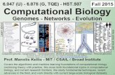 © Various sources. All rights reserved. This content is ......Computational Biology: Genomes, Networks, Evolution MIT 6.047 / 6.878 HSPH IMI.231 HST.507 ˚˛ ˙˙ ˜ ˘