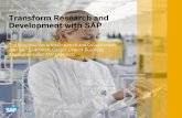 Transform Research and Development with SAP · • Product Lifecycle Costing • Enterprise Product Formulation • Enterprise Product Engineering • Advanced Variant Configuration