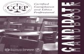 Certified Compliance and Ethics Professional …CCeP Candidate Handbook For questions regarding certification, contact: Society of Corporate Compliance and Ethics (SCCE) 6500 Barrie