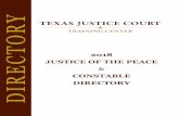 2018 JUSTICE OF THE PEACE CONSTABLE …gato-docs.its.txstate.edu/jcr:276af9e7-be53-470a-94ff...JUSTICE OF THE PEACE EDUCATION COMMITTEE Judge Holly Williamson, Chair Harris County