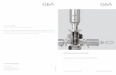 GEA Aseptomag Valve Technology · 2019-08-20 · Aseptic single-seat valve technology Aseptic double-seat valve technology Aseptic sampling valves, sampling systems Hygienic double-seat