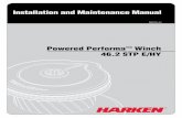 Installation and Maintenance Manual · 2016-06-09 · Performa™ Winch 46.2 STP E/HY 4 Installation and Maintenance Manual Weight ST EH ST EV ST H weight (Kg) 14,9 16,7 12,7 Versions:
