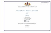 GOVERNMENT OF KARNATAKAPreface The Annual Rainfall Report for the year 2015 depicts information on raingauge station wise, monthly and seasonal rainfall , number of rainydays , the