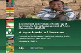 A synthesis of lessons - ENNs3.ennonline.net/attachments/1374/cmam-conference-2012-synthesis.pdf3 Government experiences of scale-up of Community-based Management of Acute Malnutrition