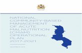 Malawi National Community-Based Management of Acute ... · National CMAM Operational Plan 2017 ... TOT Training of Trainers TOR Terms of Reference USAID United States Agency for International