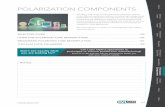 POLARIZATION COMPONENTSPolarization Components Ultrafast Components Prisms Filters sps APPLICATION NOTE Polarizing cube beamsplitters separate polarization components of an incident