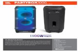 Powerful Bluetooth party speaker with full panel …...The Ultimate Party Machine! The JBL PartyBox 1000 is a powerful party speaker with JBL sound quality and exciting full panel