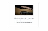 Variações I (1978) I.pdf · Variações I (1978) Para Duo de Violões Paulo Porto Alegre. mf pp ff mf Tema (Calmo) mf ppp ff mf ff ppp 3 ppp pp seco Più mosso 3 súbito ff 5 súbito