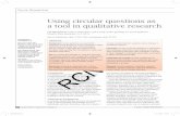 Using circular questions as a tool in qualitative research · interactions and the trustworthiness of the process. Unlike linear questions underpinned by a positivist assumption that