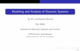 Modeling and Analysis of Dynamic Systems...Deﬁnitions: Modeling and Analysis of Dynamic Systems Dynamic Systems systems that are not static, i.e., their state evolves w.r.t. time,