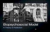 Biopsychosocial Model · Advantages Changes at one level inﬂuence the other levels, therefore interventions at one level also inﬂuence other levels. It is comprehensive. It is
