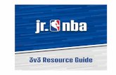 3v3 Resource Guide · 3v3 Practice Plans 26 ... The Jr. NBA is the league’s official youth basketball participation program for boys and girls ages 6-14 that teaches the fundamentals