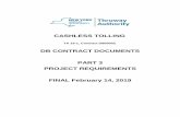 DB CONTRACT DOCUMENTS PART 3 PROJECT REQUIREMENTS … · New York State Thruway Authority Cashless Tolling i Part 3 - Project Requirements TA 19-1, Contract D800002 FINAL February