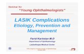 LASIK Complications - dr Karimiansurgical correction for low-to moderate myopia and hypermetropia LASIK complications: * Intraoperative * Postoperative Prevalence of complications:
