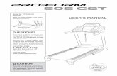 USERʼSMANUAL...505 CST treadmill. The 505 CST treadmill offers an impressive selection of features designed to make your workouts at home more enjoyable and effective . And when youʼre