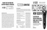 CONTACT SOLVING PRODUCTS LLC WHAT IS UNBOXED? NEW … · NEW S3310 ELECTRIC DRY SHAVER OPERATION GUIDE AND EXTENDED SERVICE PLAN NEWp ITEM WAS CAREFULLY PACKAGED BY SOLVING PRODUCTS,