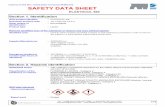 SAFETY DATA SHEET...Section 7. Handling and storage Advice on general occupational hygiene Conditions for safe storage, including any incompatibilities Eating, drinking and smoking