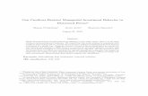 Can Creditors Restrict Managerial Investment Behavior in … · 2015-04-09 · Can Creditors Restrict Managerial Investment Behavior in Distressed Firms? Oksana Pryshchepay Kevin