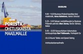 PORISTA Alun Jones, OHITUSKAISTA MAAILMALLE · 2019-03-28 · Cooperation with several German retail chains CITTI market 100 Finnish products listed Globus retail chain Upcoming joint