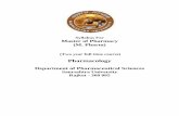 Syllabuc for CBCS Pharmacology for CBCS... · 2.1 Classification of cholinergic and adrenergic receptors, their signal transduction mechanism, agonists and antagonists 4 2.2 NMDA,