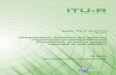 Characteristics, definitions and spectrum requirements of ... · Rep. ITU-R SA.2312-0 1 REPORT ITU-R SA.2312-0 Characteristics, definitions and spectrum requirements of nanosatellites
