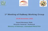1st Meeting of Railway Working Grouptest0301en.carecprogram.org/uploads/2015-RWG... · ML-2 Kotri- Dadu-Jacobabad- DG Khan-Kot Addu -Daudkhel Attock (Km 1254) ML-3 Rohri-Sukkur-Sibi-Quetta-Dalbandin