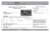 Dodge Dart (base model) 2013-up Table of ontents 99-6517HG ... · shaded areas. ® INSTALLATION INSTRUCTIONS FOR PART -651 ... sombreadas. E DE P PE E. 1113217 INS6517 K NO LEDE IS