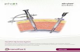 TransPort Hip Access SystemTransPort Hip Access System Stick The Stick comes with graduated markings to allow a hip-specific reading from the capsule to the skin providing for an appropriately