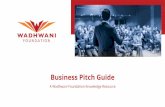 Business Pitch Deck - Wadhwani TakeoffBusiness Pitch Guide Enables You To… •Initiate conversation on the right note and keep it casual without exhibiting anxiety •Keep the judges