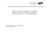 AUXILIARY BOAT CREW QUALIFICATION GUIDE, VOLUME II, …rdept.cgaux.org/documents/ManualsTemp/Auxiliary...logistics commands, commanding officers of integrated support commands, commanding