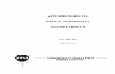 AETD MINI-COURSE 115: UNITS OF MEASUREMENT COURSE HANDOUTS · PDF file 2013-02-12 · goddard space flight center greenbelt, maryland aetd mini-course 115: units of measurement course