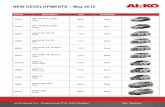 New Developments - May 2012 · BMW X3 Front Right 01.04 - Stock .3399IG BMW X3 Front Left 01.04 - Stock .2372G BMW X3 Rear 01.04 - Stock .1546G Dacia Logan MCV Rear 09.04 - Stock