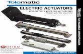 ELECTRIC ACTUATORS - motioncontrolproducts.com · electric linear motion products electric actuators linear solutions made easylinear solutions made easy rod-style & rodless actuators