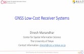 GNSS Low-Cost Receiver Systems - 東京大学dinesh/GNSS_Train_files/202001... · 50 cm grid meter centimeter. Dinesh Manandhar, CSIS, The University of Tokyo, ... WiFi U-blox M8T