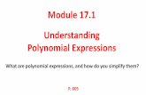Module 17.1 Understanding Polynomial Expressionsatmourningsharks.org/ourpages/auto/2017/1/12/47465446/My Lesson - 17_1.pdf · Module 17.1 Understanding Polynomial Expressions P. 805