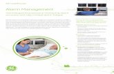 Alarm Management · Alarm management technologies from GE Healthcare enhance patient monitoring and alarm accuracy, reduce false alarms, all while helping to ensure that when alarms