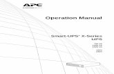 APC Smart-UPS X-Series Operation Manual · 4 Smart-UPS X-Series Operation Operation Connect Equipment to the UPS Note: The UPS will charge to 90% capacity in th e first three hours