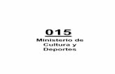 Ministerio de Cultura y Deportes · *Refleja la modificación en la clasificación por tipo de gasto, congruente con las normas y estándares internacionales. El presupuesto del Ministerio