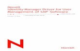 DirXML Driver for User Management of SAP Software ... · Identity Manager Driver for User Management of SAP* Software 1.0.2 February 10, 2005 IMPLEMENTATION GUIDE. Novell Confidential