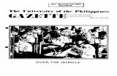 The University of the Philippines GAZETTE:~:~~:;~~r~:~9~~1 · Memorandum 01 Agreement between the University and the University of Southeastern Philippines. Appointment of University