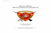 Marine Officer MOS Assignment Handbook 190312 · Aviation Combat Element (ACE), and the Logistics Combat Element (LCE) will shape and inform your understanding of how each ... Figure