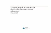 Private health insurance in Australia: Current issues · Private health insurance in Australia: Current issues May 2016 OECD. (2015), Life expectancy at birth and health spending