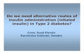 Do we need alternative routes of insulin administration ... a/hall a saturday/pptefendic.pdf · Do we need alternative routes of insulin administration (inhaled insulin) in Type 2