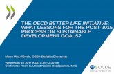 THE OECD BETTER LIFE INITIATIVE WHAT LESSONS FOR THE … · THE OECD BETTER LIFE INITIATIVE: WHAT LESSONS FOR THE POST-2015 PROCESS ON SUSTAINABLE DEVELOPMENT GOALS? Marco Mira d’Ercole,