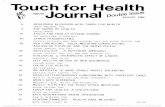 Touch for Health Journal DoUble Issue · prediction that the four leading causes of blindness--cataracts, glaucoma, senile macular degeneration and diabetic retinopathy would increase
