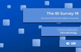 The BI Survey 19 - MicroStrategy...MicroStrategy in THEBI SURVEY 18 2 top-rankings and leading positions in 3 diﬀerent peer groups. 4 22 KPI results * Compared to 92% for the average