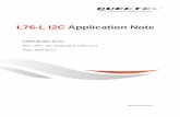 L76-L I2C Application Note - Quectel Wireless Solutions · 1. The slave I2C TX buffer offers a capacity of 255 bytes, which means that the master can read one I2C data packet with